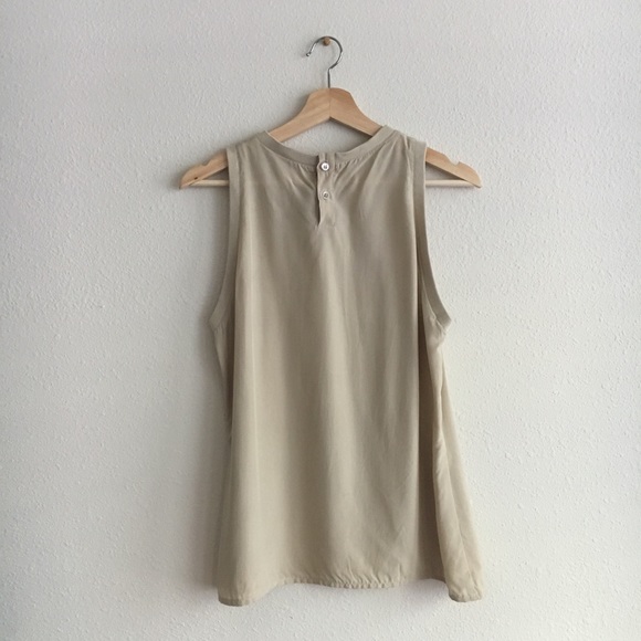 Giorgio Armani Tank Top Beige Silk Rayon - Picture 6 of 7